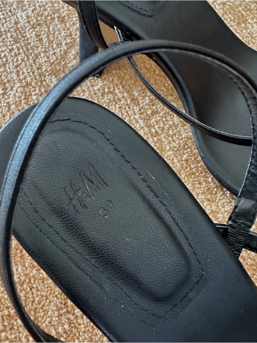 H&M Black Strappy Heel Sandals - Picture 4 of 4